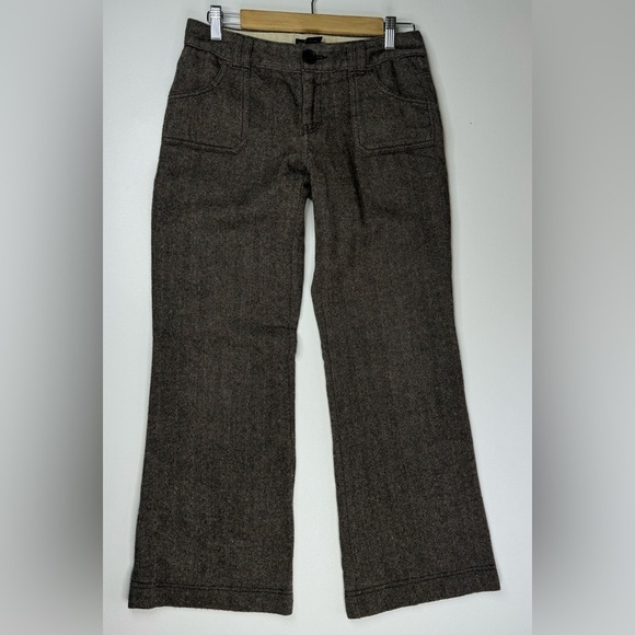 Banana Republic Pants - Banana Republic Y2K Wool Blend Lined Low Rise Wide Leg Dress Pants Size 4 P